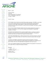 AFSCME Council 31 letter