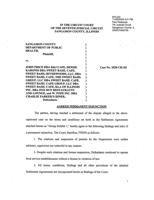 Sangamon Co. settlement, permanent injunction order - 11/20/2020