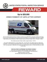 Hinsdale armed robbery reward poster