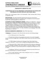 Urbana Emergency Order No. 20-10