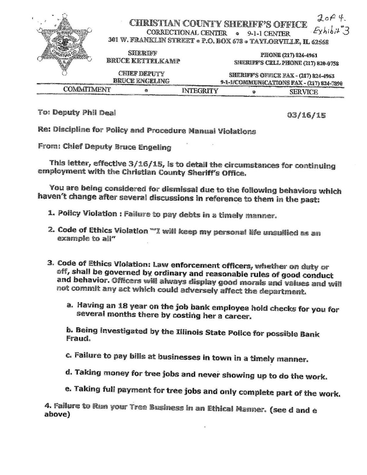 Deal Policy Violation