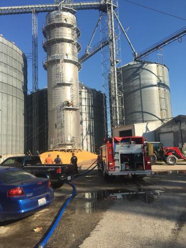 Crews battle Greenview grain elevator fire