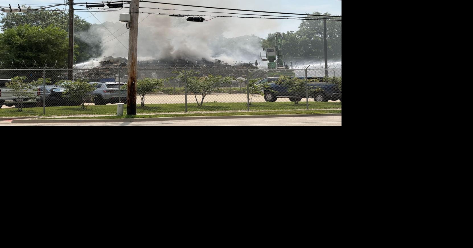 Crews battle fire at Springfield recycling center