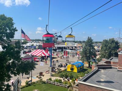 IL State Fair Cable Cars View