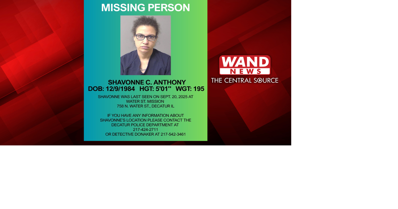 Decatur police seek public #39 s help locating missing woman News