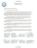 U.S. Joint Chiefs of Staff letter