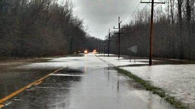 ISP advising Motorists to be aware of Water Covered Roadways