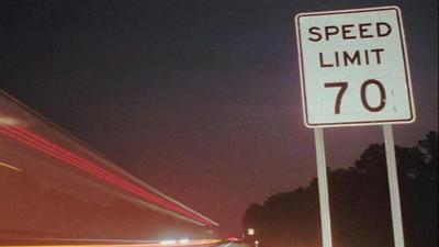 Speed limit change on I-74 in Champaign