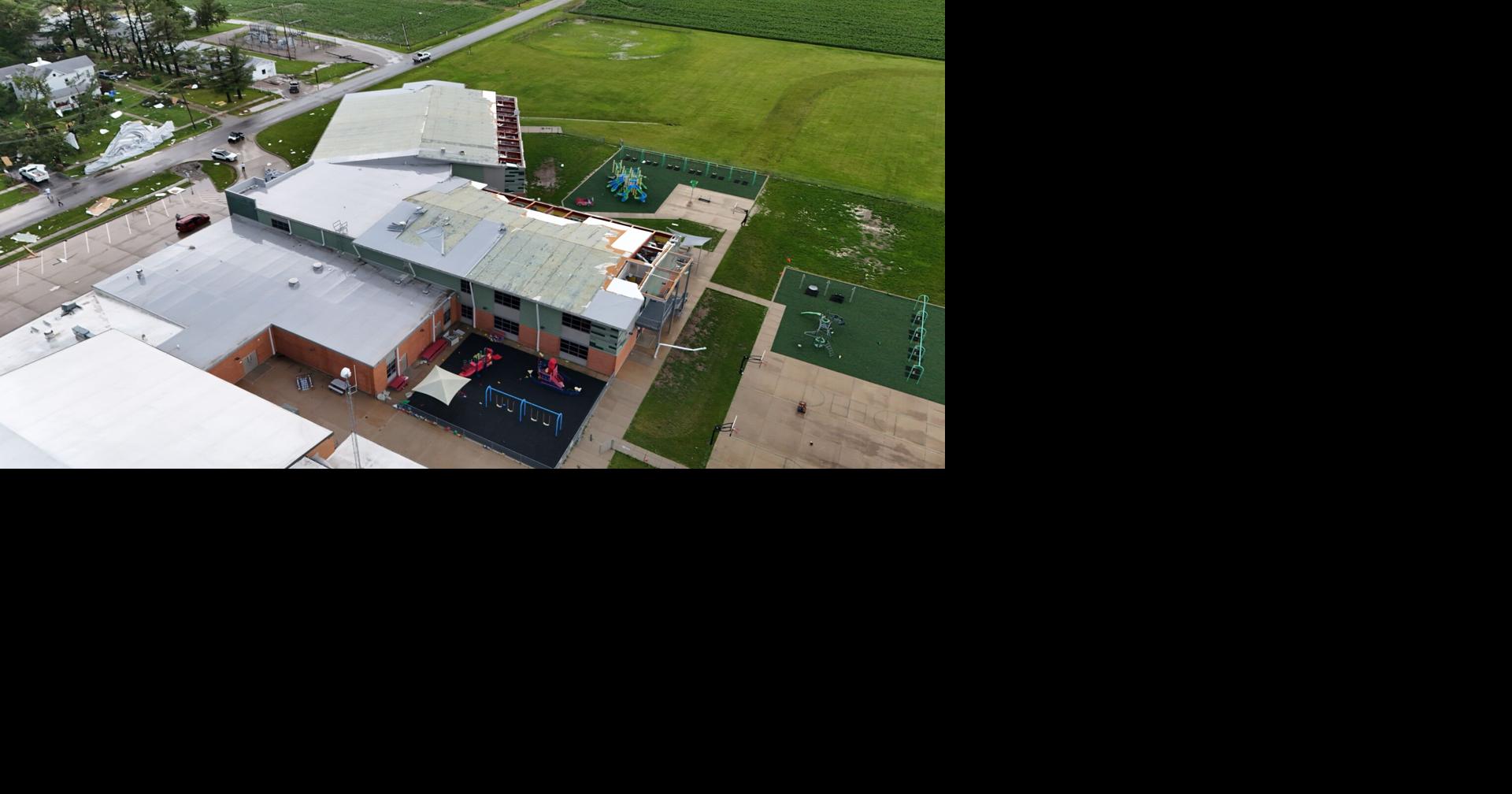 Severe storm causes extensive damage to Meridian Elementary