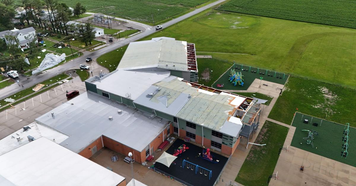 Severe storm causes extensive damage to Meridian Elementary