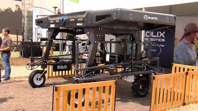 spraying robot at Farm Progress Show