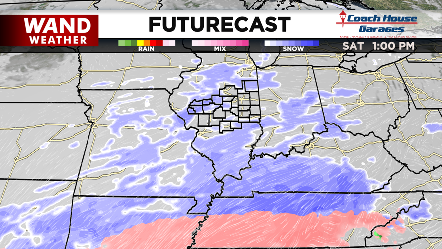 Snow chances on Saturday