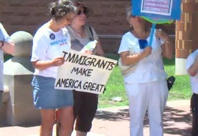 ICE rally in Champaign-Urbana