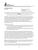 Champaign Economic Support Grant Program press release
