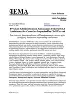 Economic Injury Disaster Loans press release
