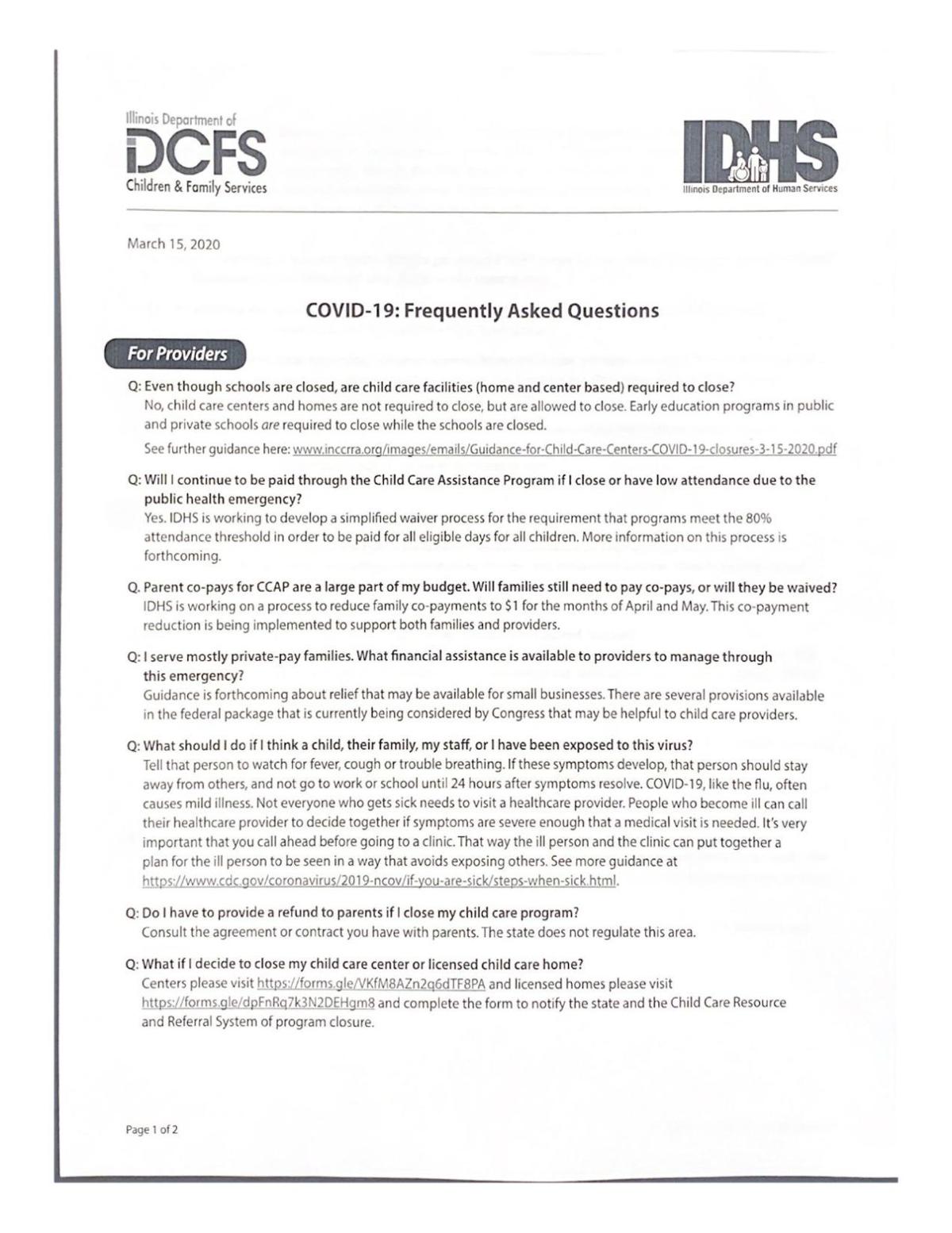Daycare Covid Policy Template Daycare Covid Policy Template