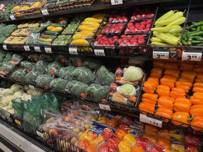 Vegetables at Kroger grocery store