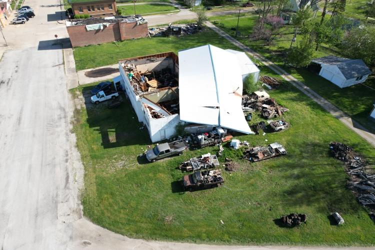 Storm damage in Latham on 4/19/24