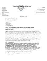 Coles County risk metrics press release