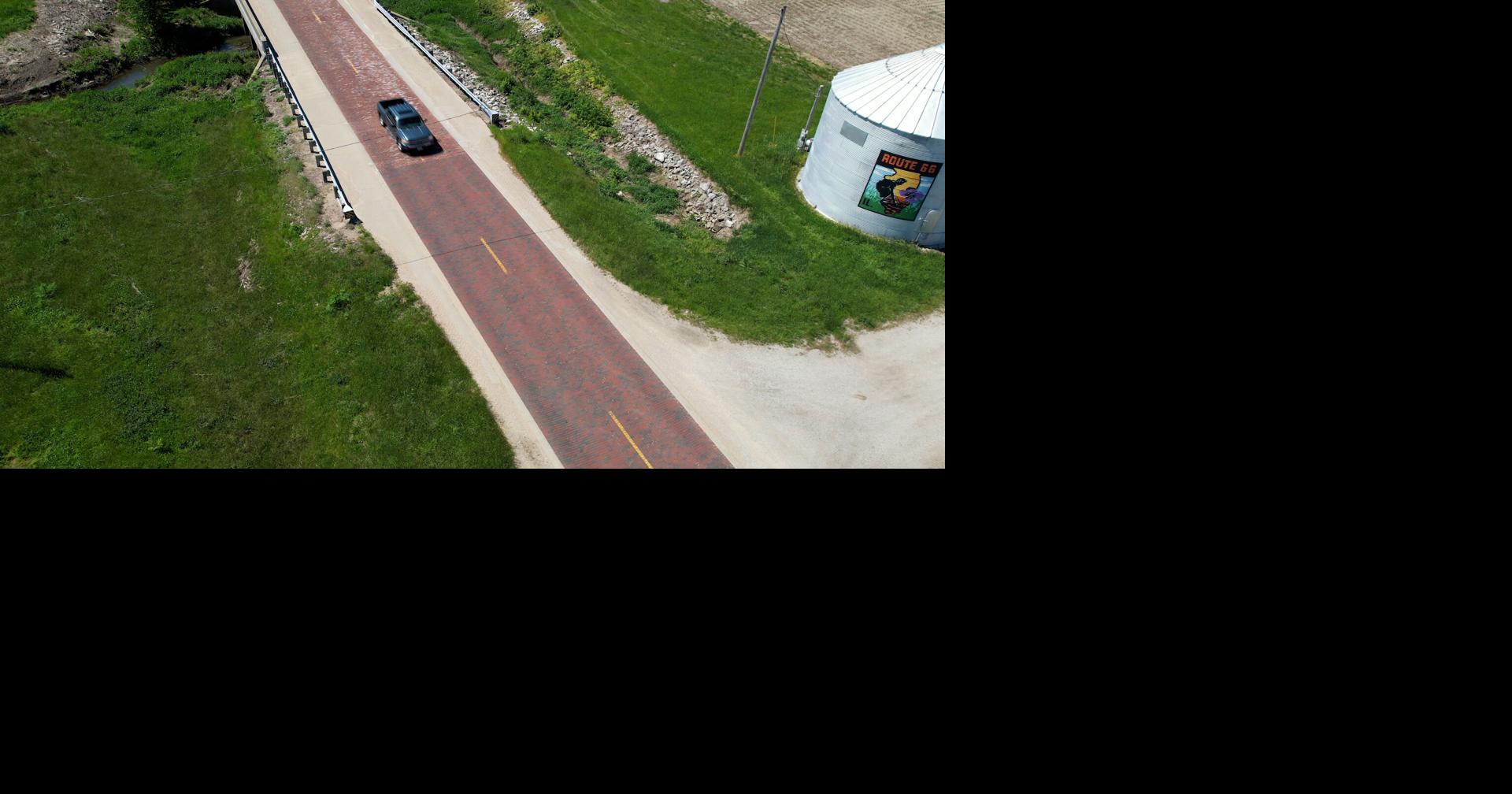 Auburn's iconic Route 66 brick road offers a drive through history