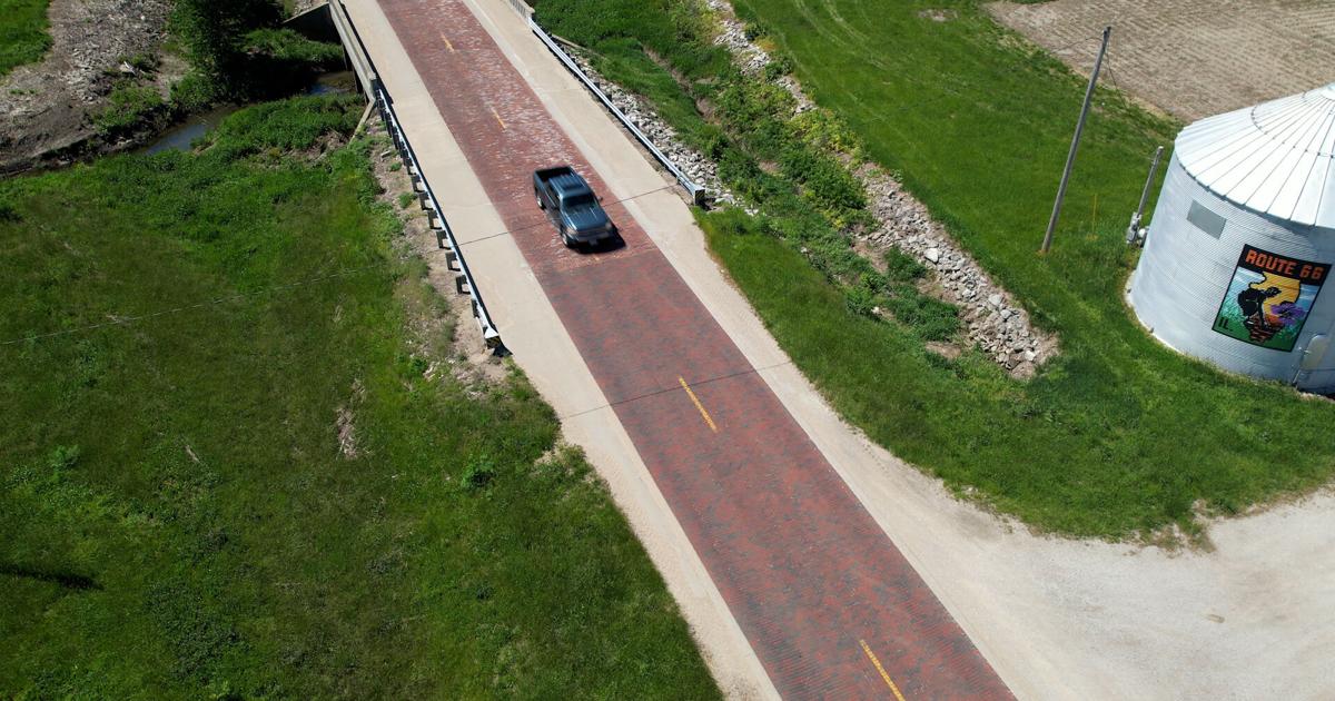 Auburn's iconic Route 66 brick road offers a drive through history