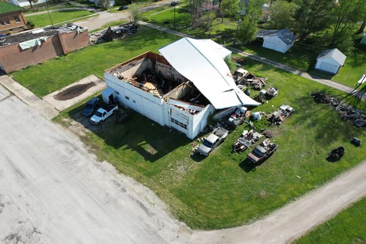 Storm damage in Latham on 4/19/24