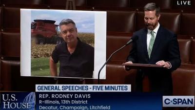 Rodney Davis recognizes David Brown