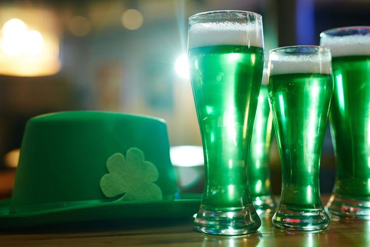 Green beer, shamrock, St. Patrick's Day