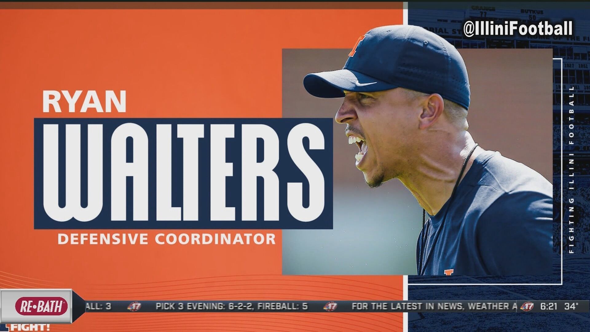 Illini Defensive Coordinator Ryan Walters Agrees To Contract Extension ...