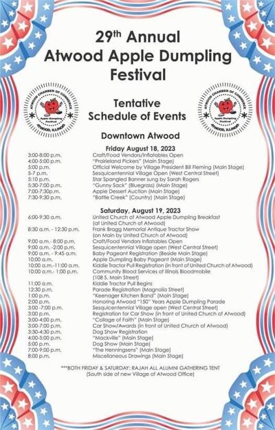 Apple Dumpling Festival schedule