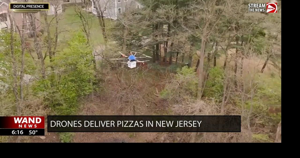 Pie in the sky! Drone delivers pizza in New Jersey