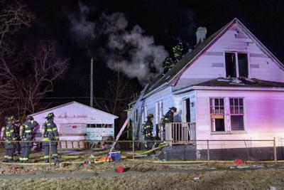 Champaign house fire on E Washington