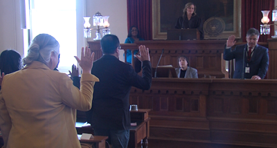 Naturalization ceremony, US citizens, Springfield