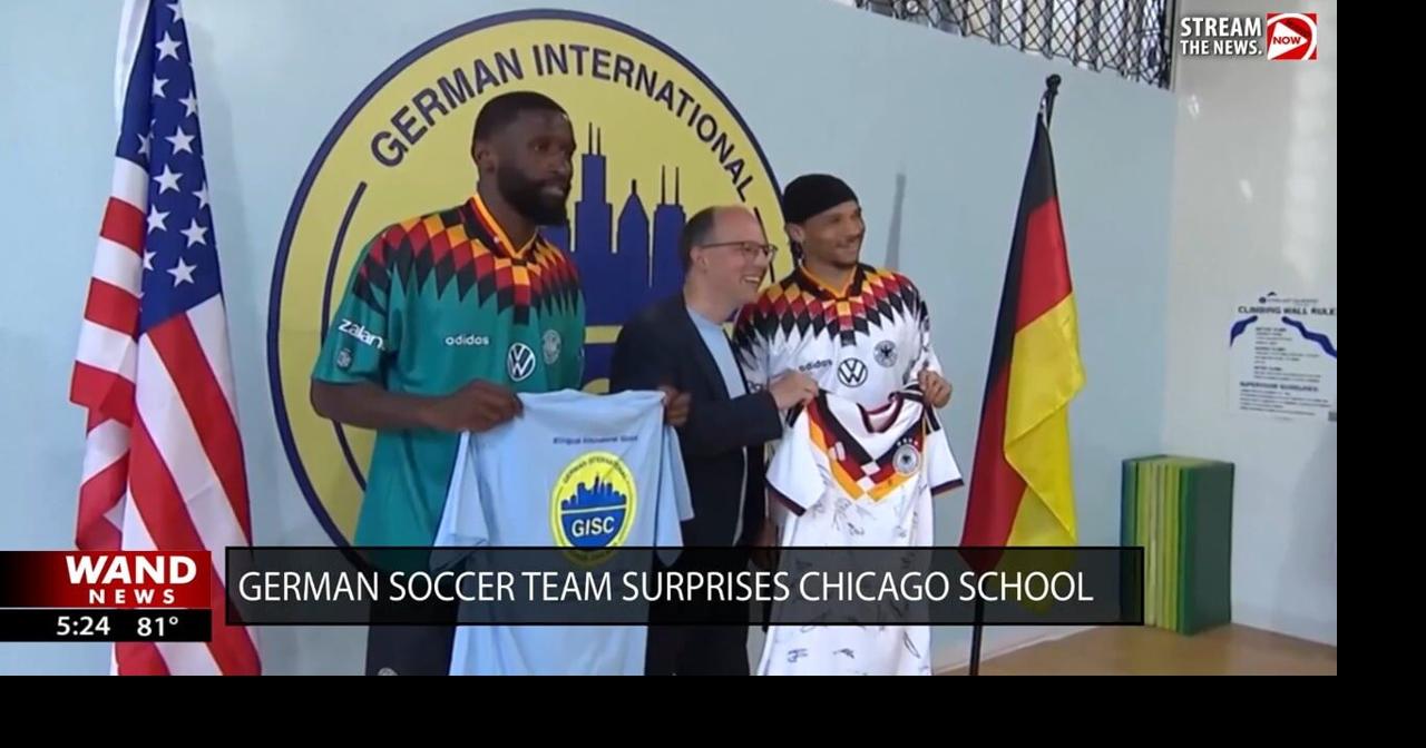 German World Cup players surprise students at Chicago school