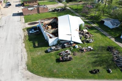 Storm damage in Latham on 4/19/24