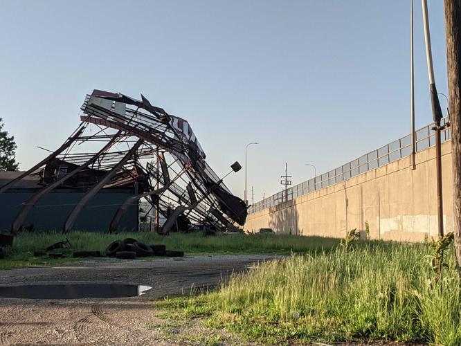 Billboard by the Staley viaduct down