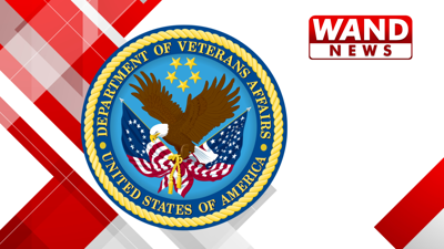 Department of Veterans Affairs logo on background