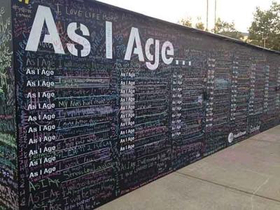 “As I Age” Wall engages Urbana community to talk about aging