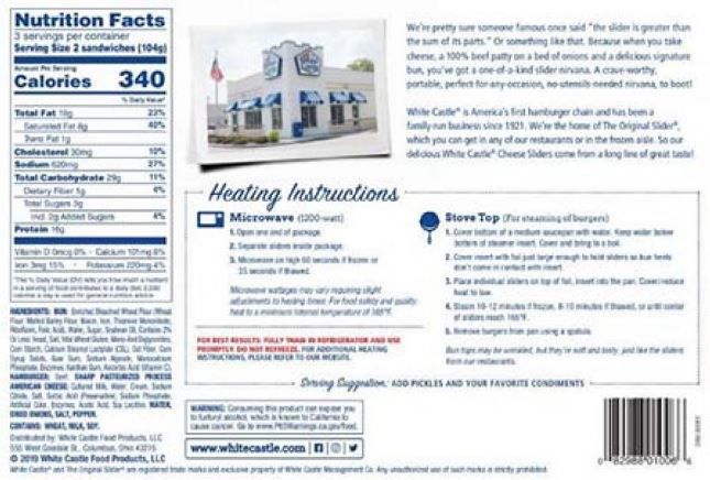 White Castle Recalls Some Frozen Burgers Due To Possible Contamination Top Stories Wandtv Com