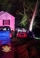 According to Firefighters: One injured after a vehicle crashes into a home