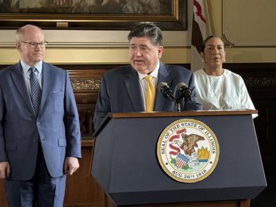 Pritzker budget react