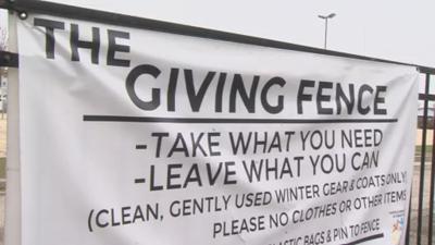 The Giving Fence back in Danville helping families stay warm this winter