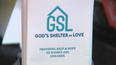 God's Shelter of Love sign