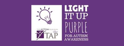Lighting it up purple for autism awareness