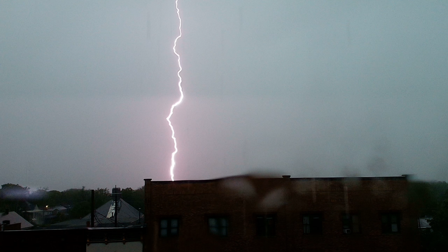 Lightning strike in Charleston