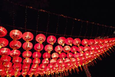 Chinese Lanterns during Lunar New Year