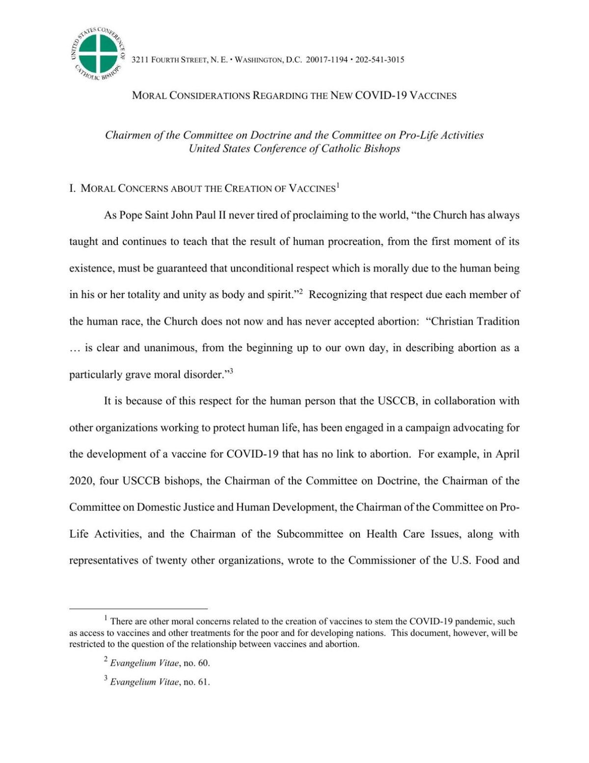 Moral Considerations Regarding the New COVID-19 Vaccines