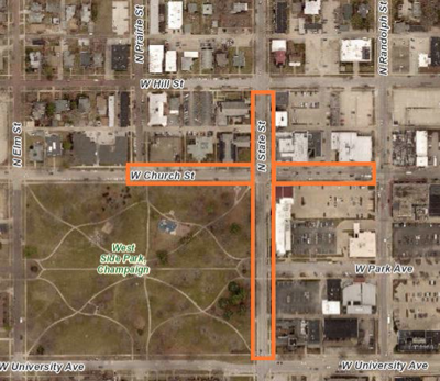 Champaign road closures - Oct. 15 police memorial