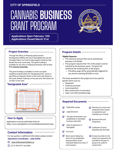 Cannabis Business Grant Flyer - 1