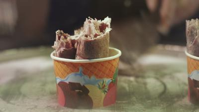 Rolled ice cream
